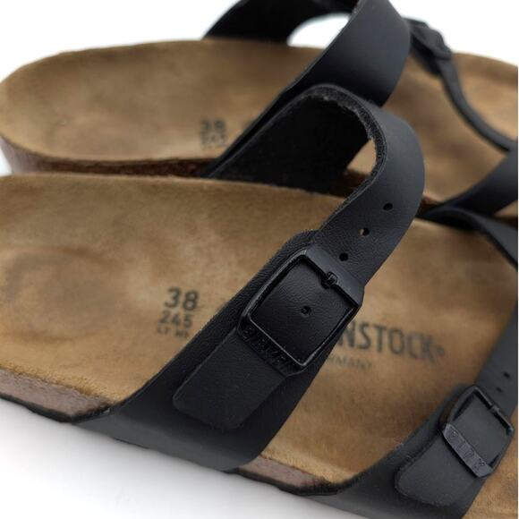 Birkenstock Mayari Birko-Flor Sandals Unisex Black Size US W7/M5 EU38 - Picture 14 of 15